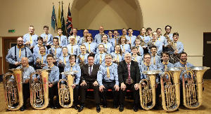 2nd Rossendale Scout Group Band - perform for the switch on grand parade for the 2023 Illuminations Switch On