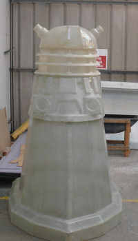 Dalek feature under construction at Blackpool Illuminations
